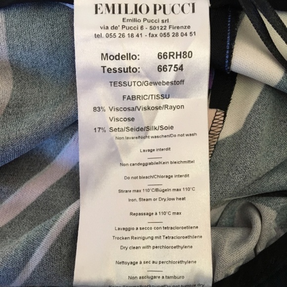 Emilio Pucci Jersey Maxi Dress Halter Wrap Size 10 - Picture 7 of 8